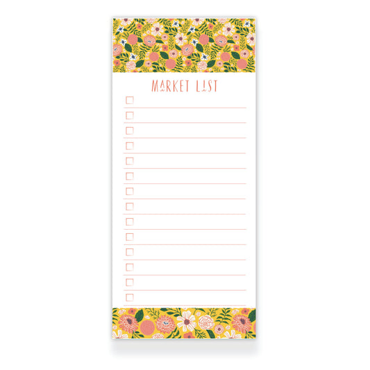 Market Day Market List Notepad from Happy Yellow Paper