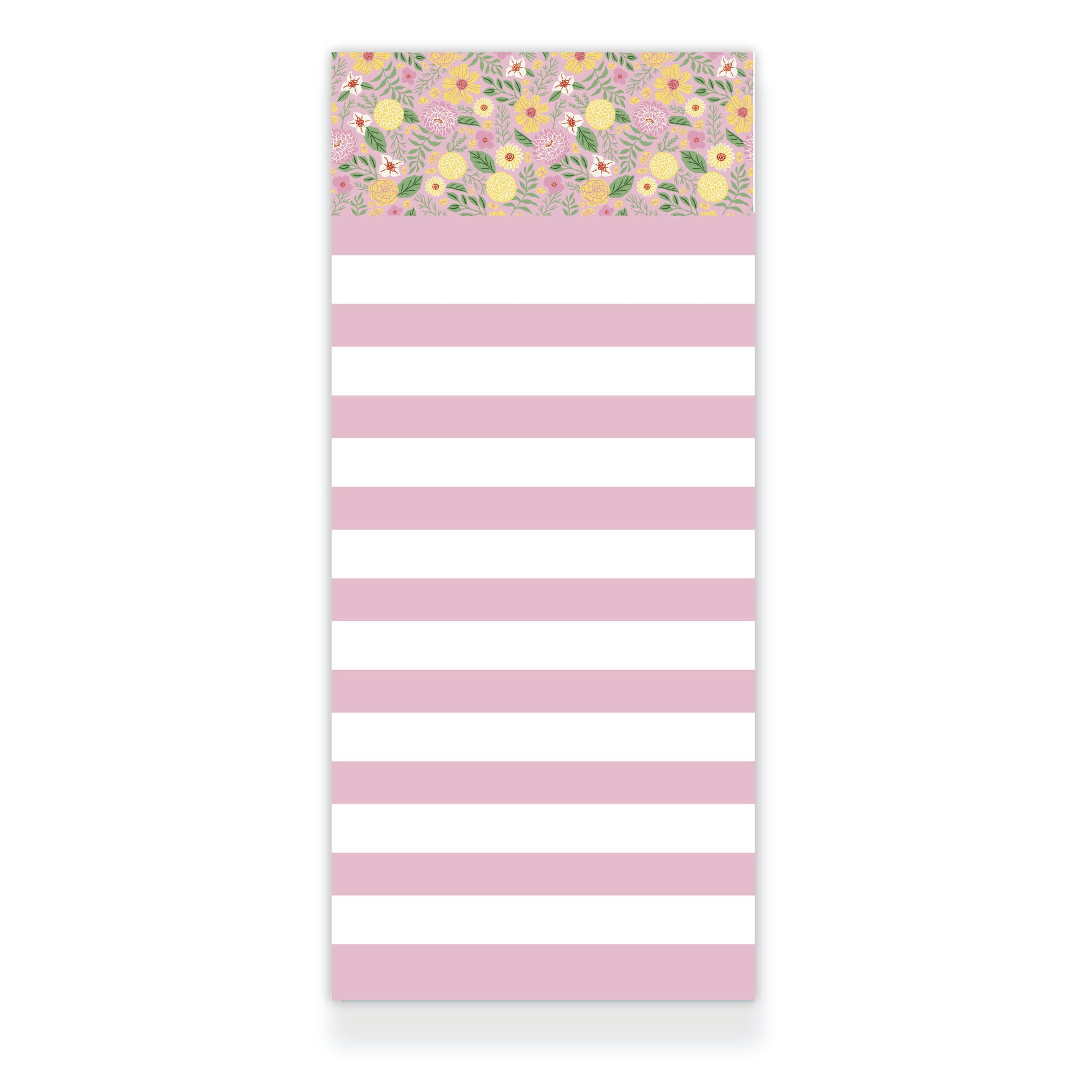 Buttercup Blooms Striped Notepad from Happy Yellow Paper