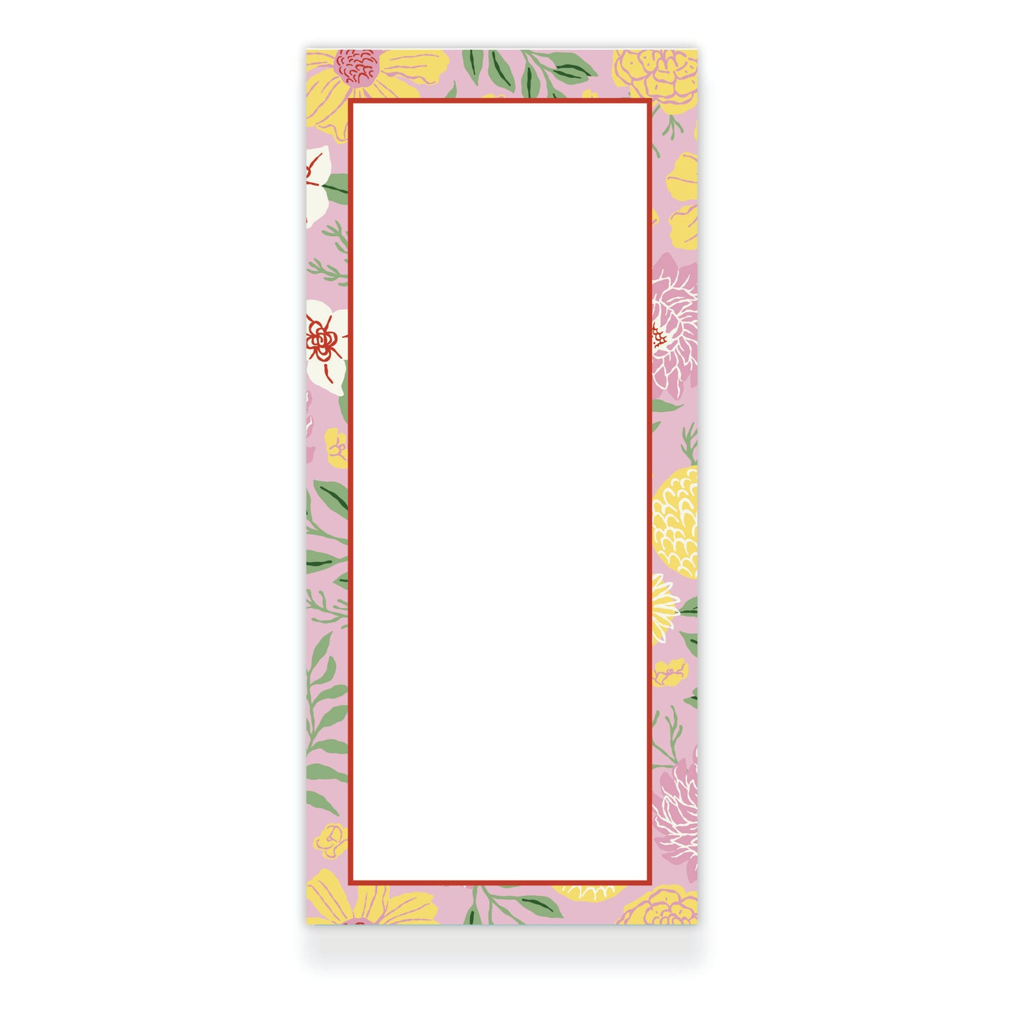 Buttercup Blooms Floral Border Notepad from Happy Yellow Paper
