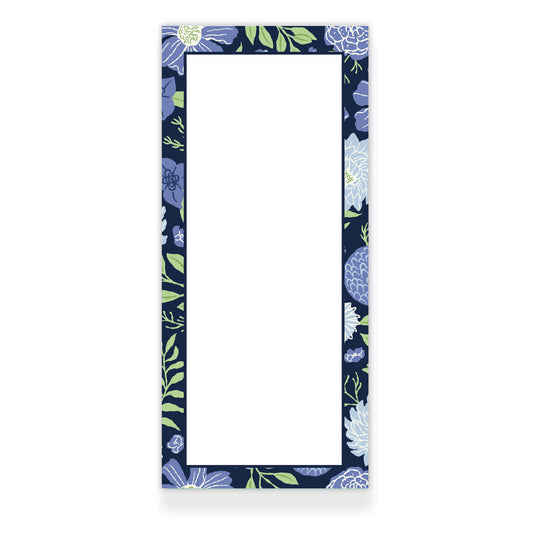 Midnight Garden Floral Border Notepad from Happy Yellow Paper