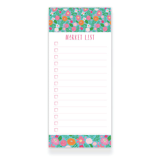 Tropical Party Market List Notepad from Happy Yellow Paper