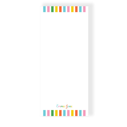 Happy Yellow Stripes Notepad | 4 Sizes