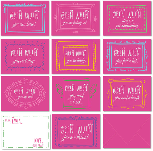 Open When Envelopes + Personalized Notecards – Thoughtful Letters for Life’s Big & Small Moments