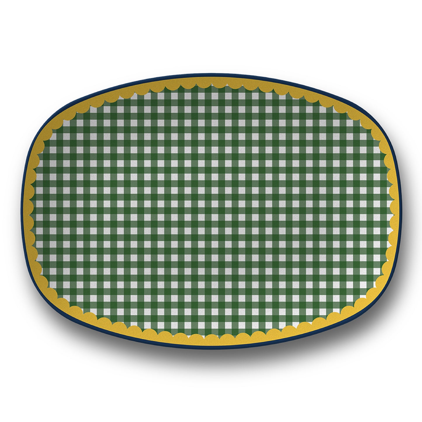 Petal Party Market Day Gingham Serving Platter from Happy Yellow Paper