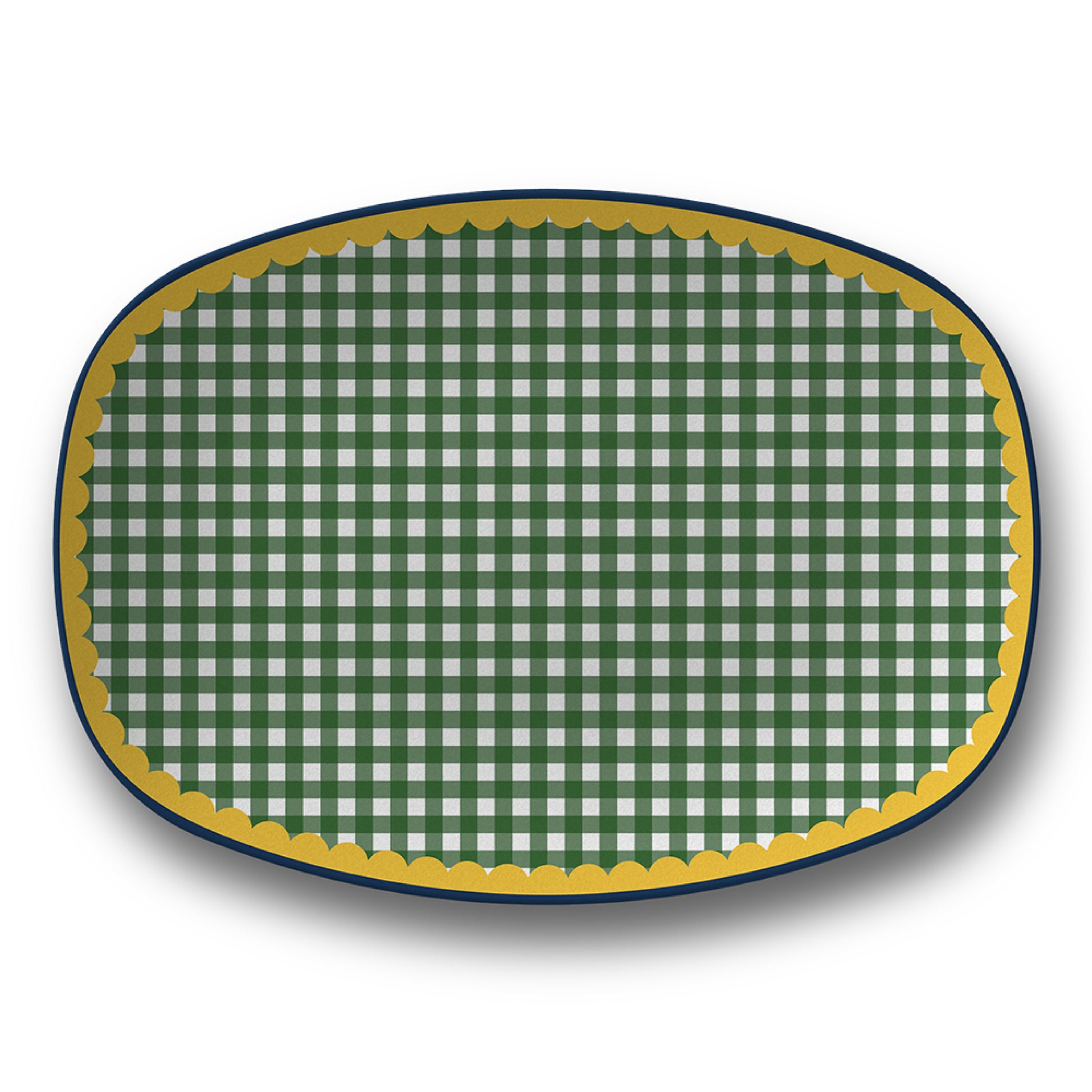 Petal Party Market Day Gingham Serving Platter from Happy Yellow Paper