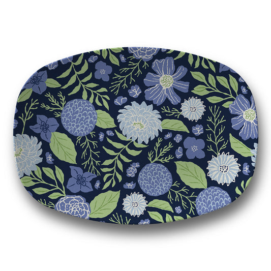 Petal Party Midnight Garden Serving Platter from Happy Yellow Paper