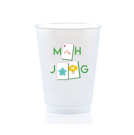 Mahjong Shatterproof Cups
