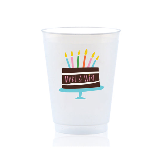 Happy Birthday Make A Wish Shatterproof Cups