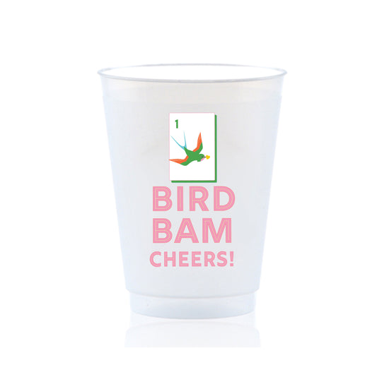 Mahjong Bird Bam Cheers Shatterproof Cups