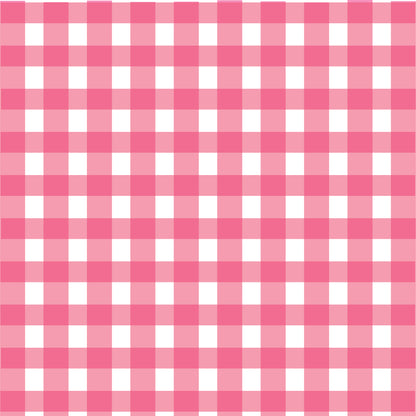 Magenta Gingham Gift Wrap