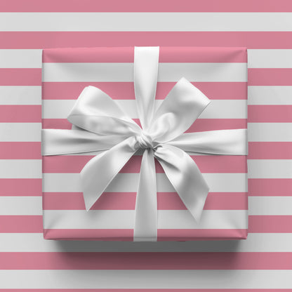 Magenta Stripes Gift Wrap