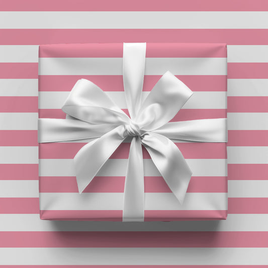 Magenta Stripes Gift Wrap