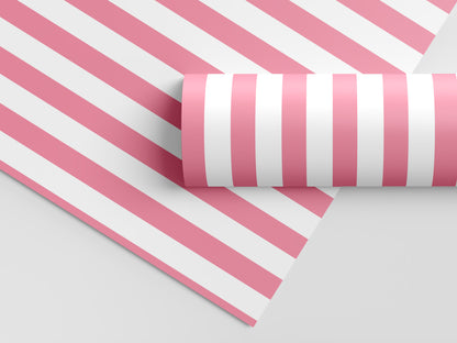 Magenta Stripes Gift Wrap
